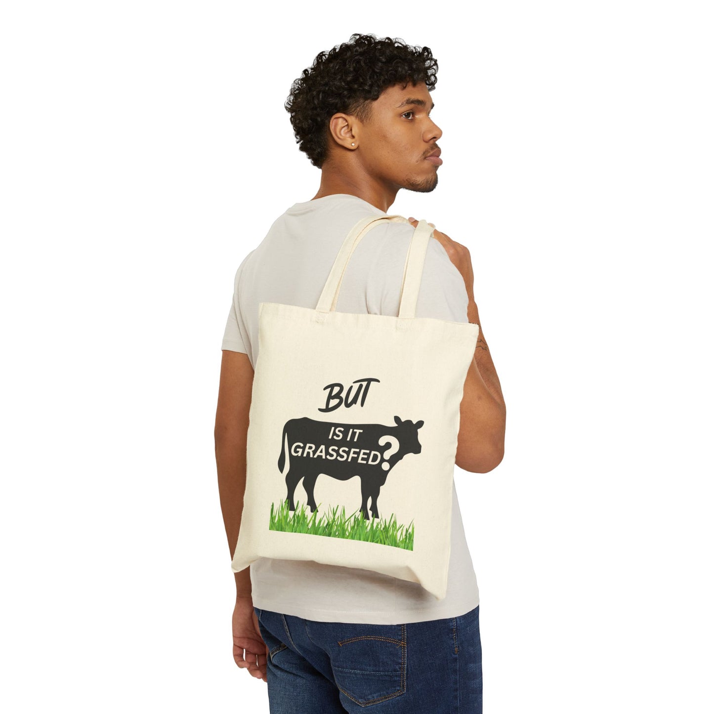 But is it GRASS FED Bag | Grocery Bag | Shopping Bag