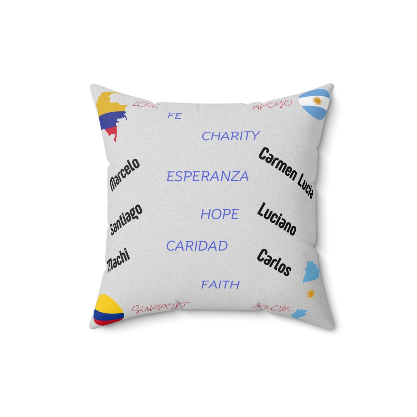 Personalize Spun Polyester Square Pillow