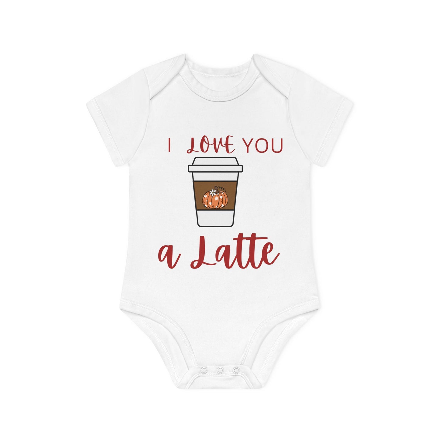 I LOVE you a latte Organic Baby Onesie | Latte Season