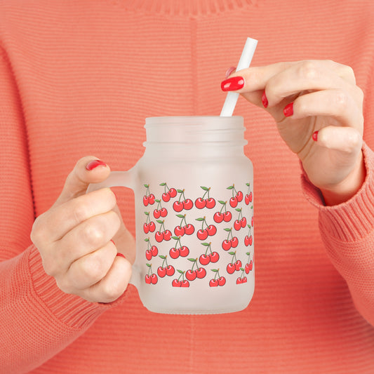 Frosted Glass Mason Jar