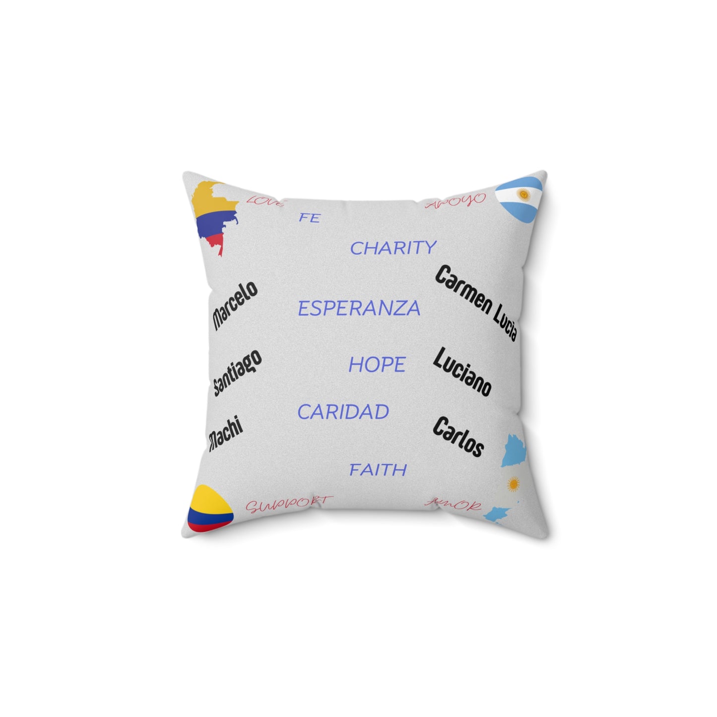 Personalize Spun Polyester Square Pillow