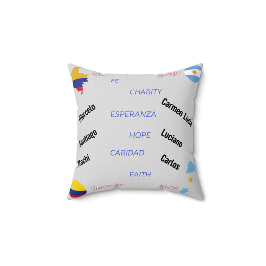 Personalize Spun Polyester Square Pillow