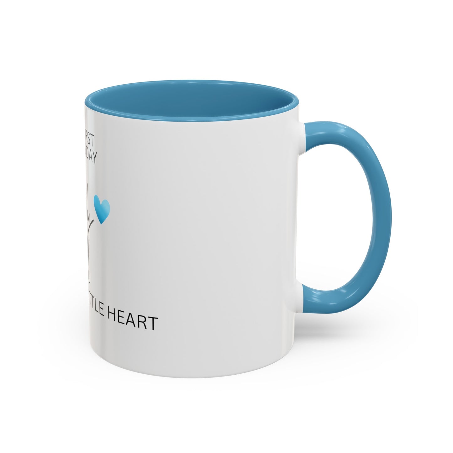 FIRST FATHERS DAY Accent Coffee mug| Baby to Father Gift| New Dad Gift