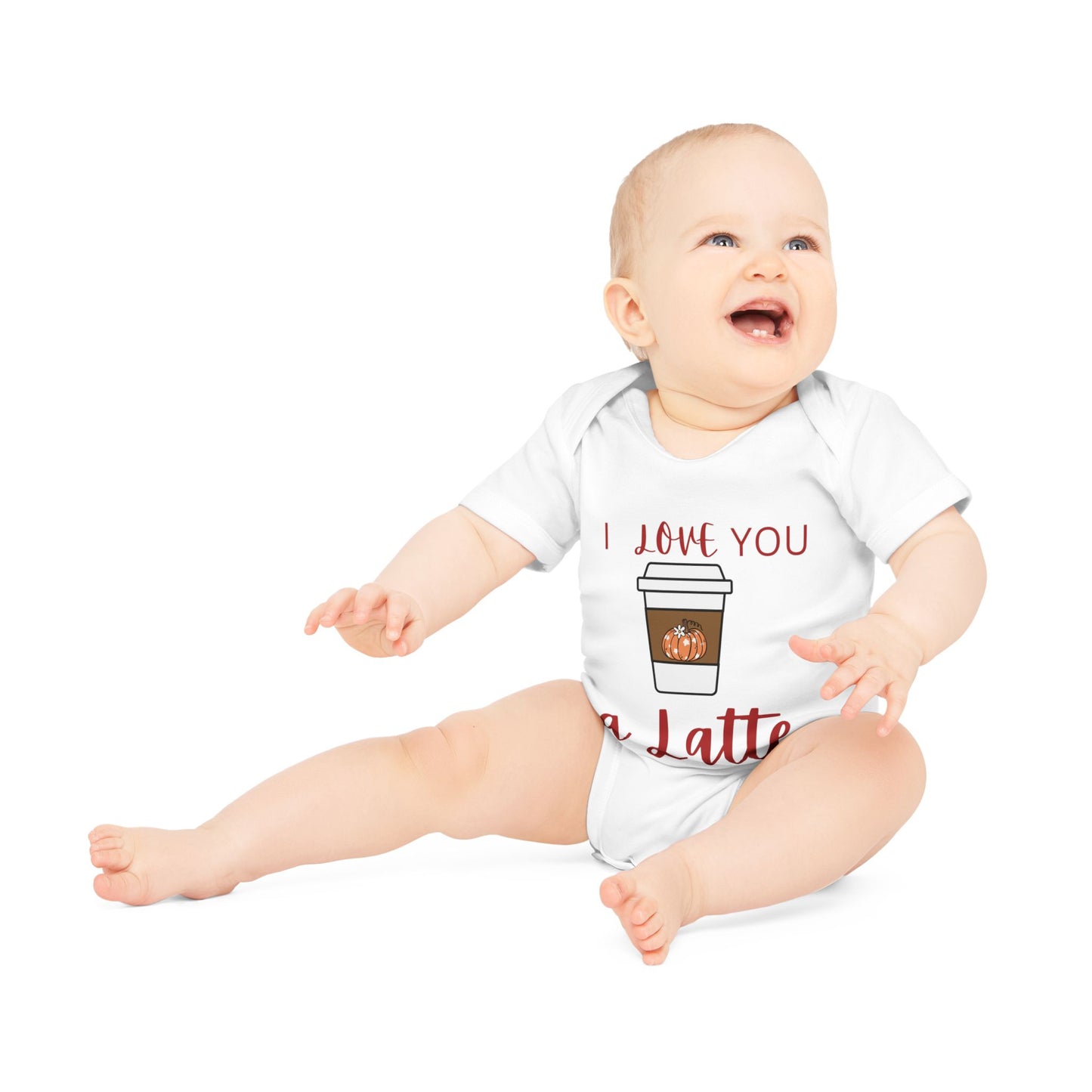 I LOVE you a latte Organic Baby Onesie | Latte Season