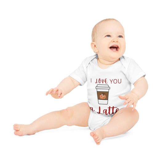 I LOVE you a latte Organic Baby Onesie | Latte Season