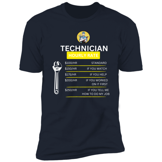 Technician Hourly Rate Premium Short Sleeve