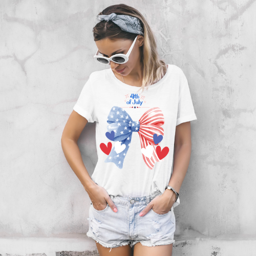 Girl shirt 4th Of July | Memorial Day Girl shirt | Independence Day stylish Girl shirt